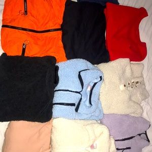 Fluffy sweaters and sweat shirts cheap!